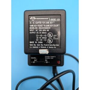 Nintendo Game Boy Pocket & Game Boy Color AC-DC Adapter 3V/6V 250mA
